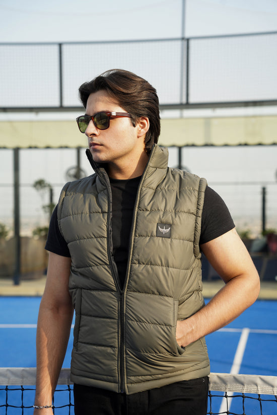 Premium Sleeveless Puffer - Green