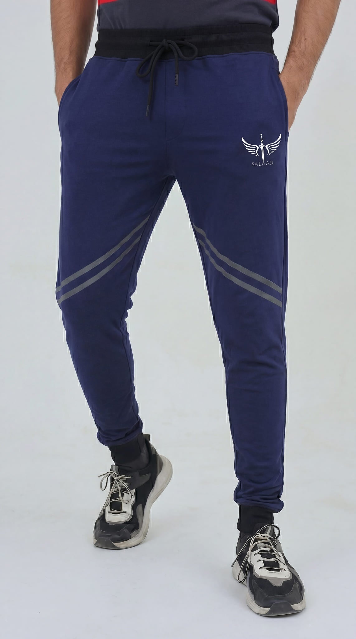 Premium Slim Fit Cotton Trouser - Titan Blend Navy