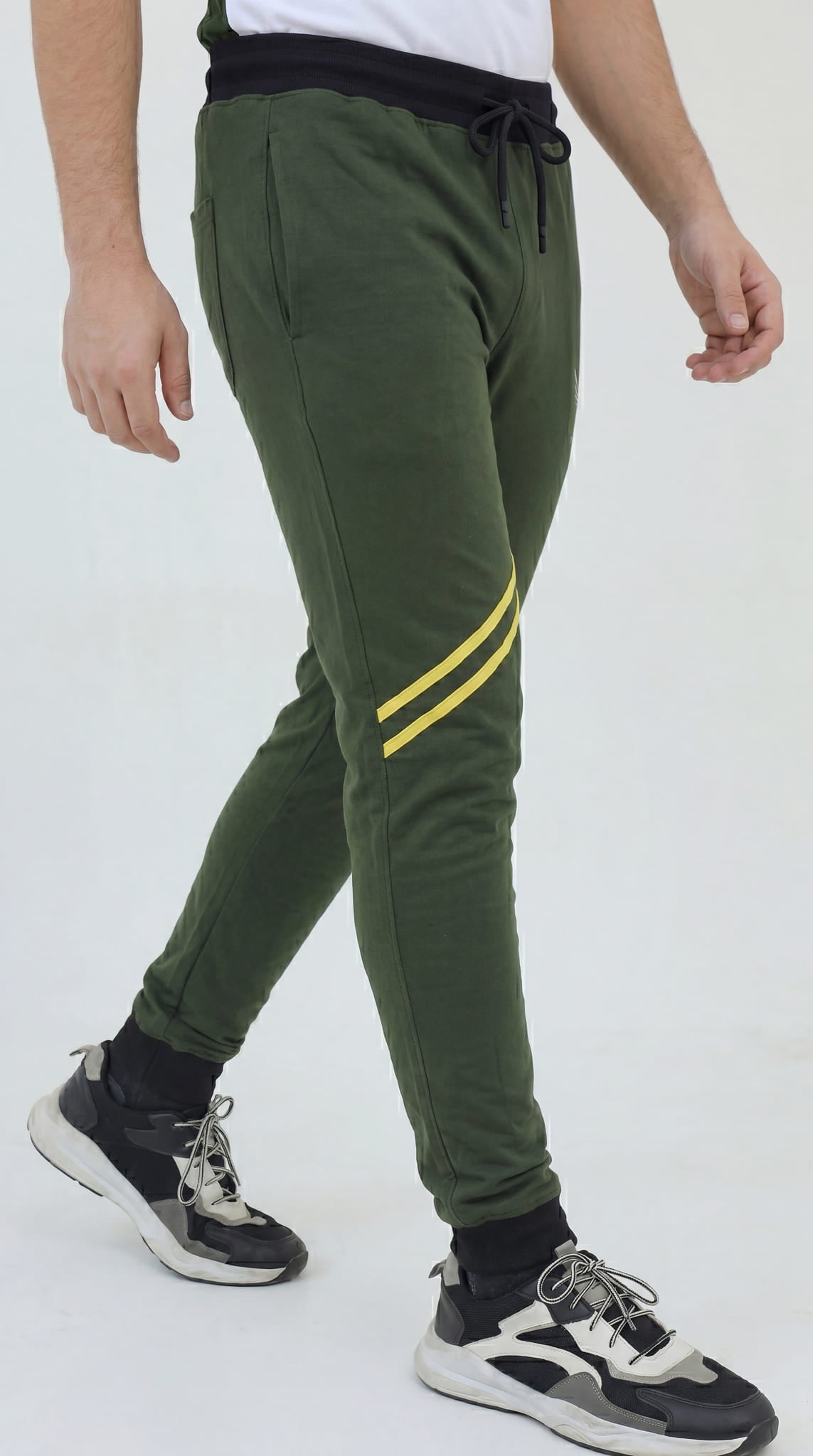 Premium Slim Fit Cotton Trouser - Sunlit Forest