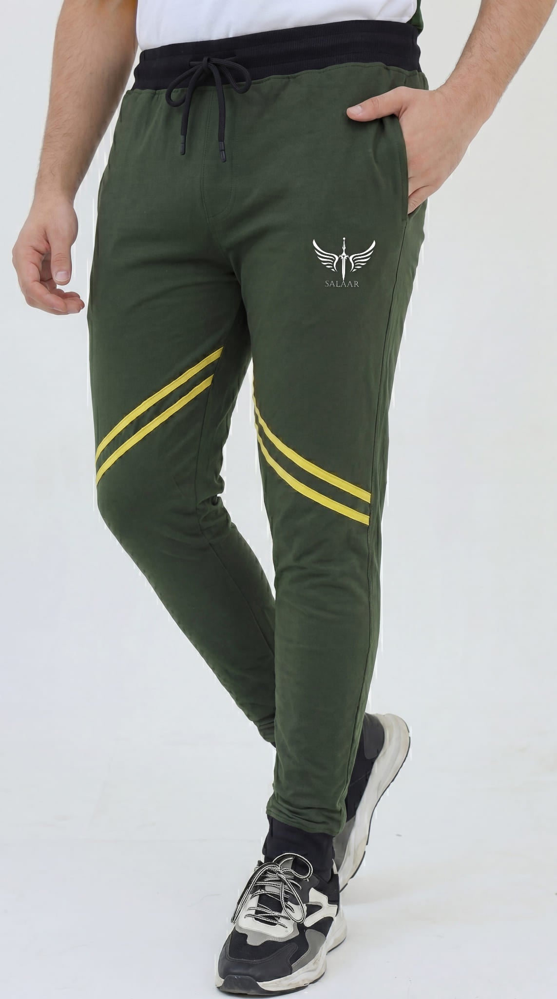 Premium Slim Fit Cotton Trouser - Sunlit Forest