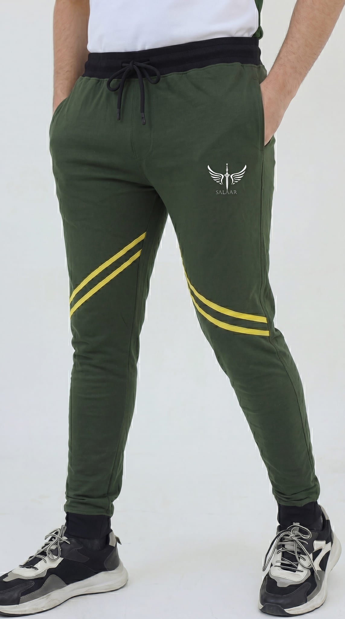 Premium Slim Fit Cotton Trouser - Sunlit Forest