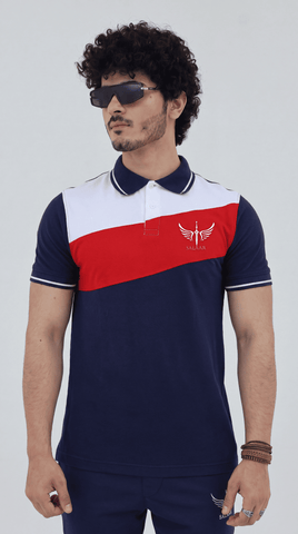 Tri color Basic Polo