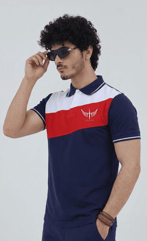Tri color Basic Polo