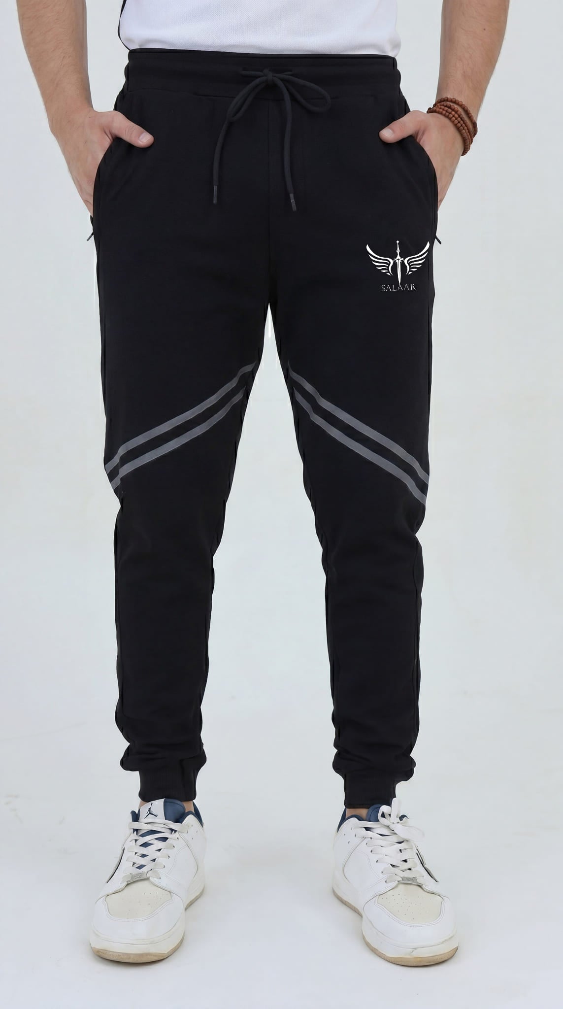 Premium Slim Fit Cotton Trouser - Storm Fade