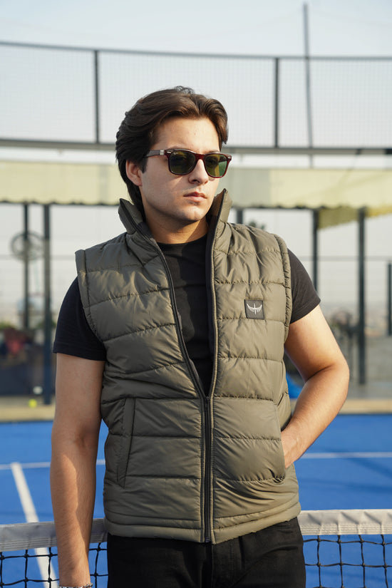 Premium Sleeveless Puffer - Green