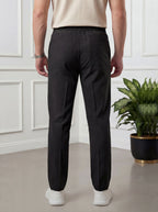 Straight Fit Trouser Pant - Black