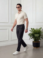 Straight Fit Trouser Pant - Black