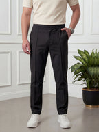 Straight Fit Trouser Pant - Black