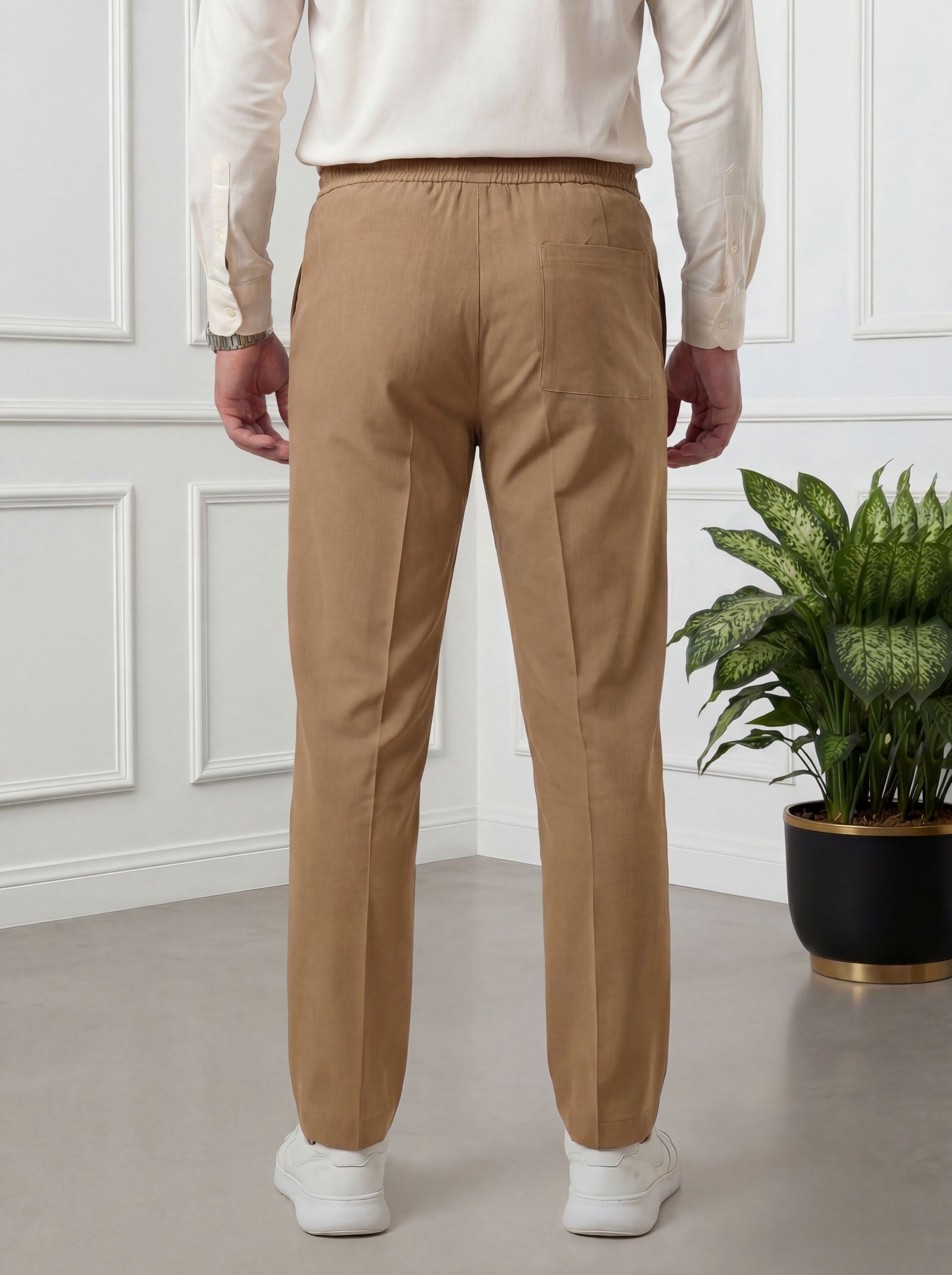 Straight Fit Trouser Pant - Khaki