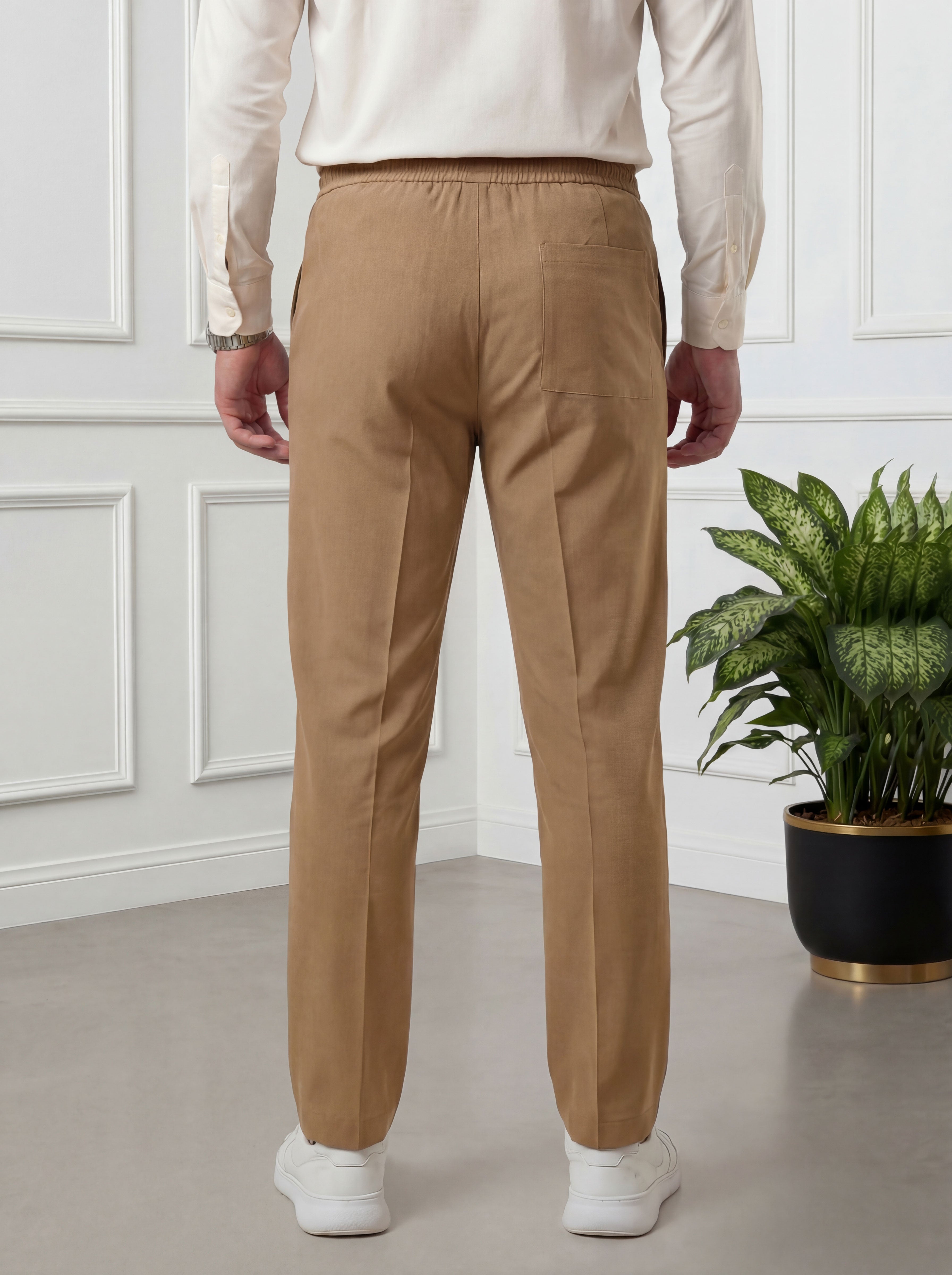Straight Fit Trouser Pant - Khaki