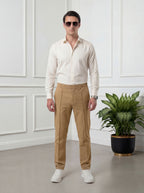 Straight Fit Trouser Pant - Khaki