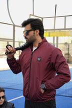 Waterproof Windbreaker Jacket - Maroon