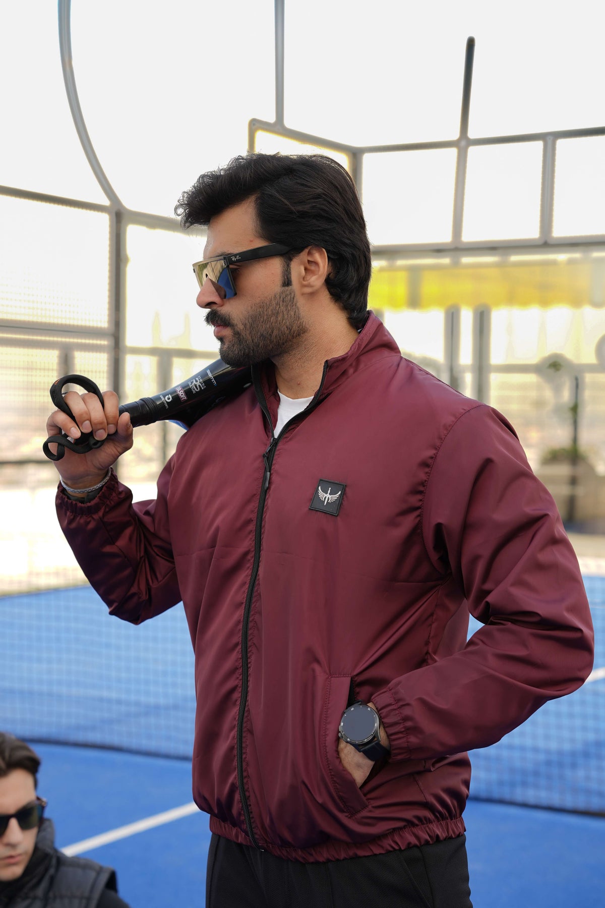 Waterproof Windbreaker Jacket - Maroon