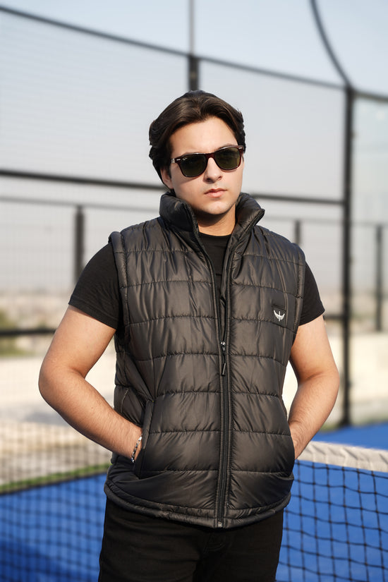 Premium Sleeveless Puffer - Black