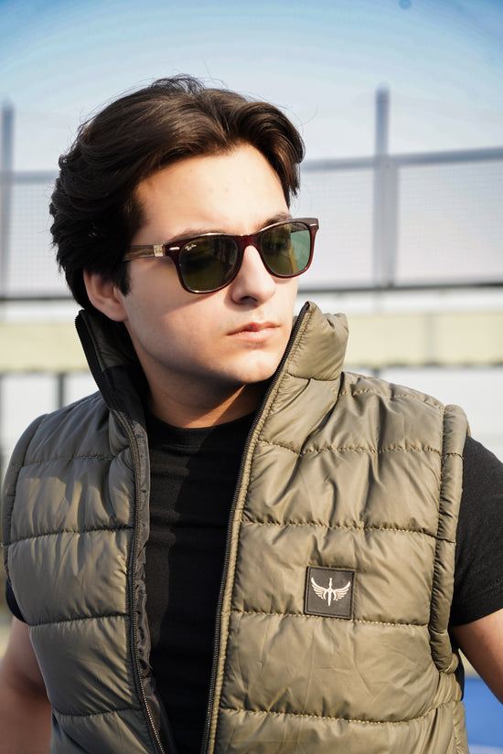 Premium Sleeveless Puffer - Green