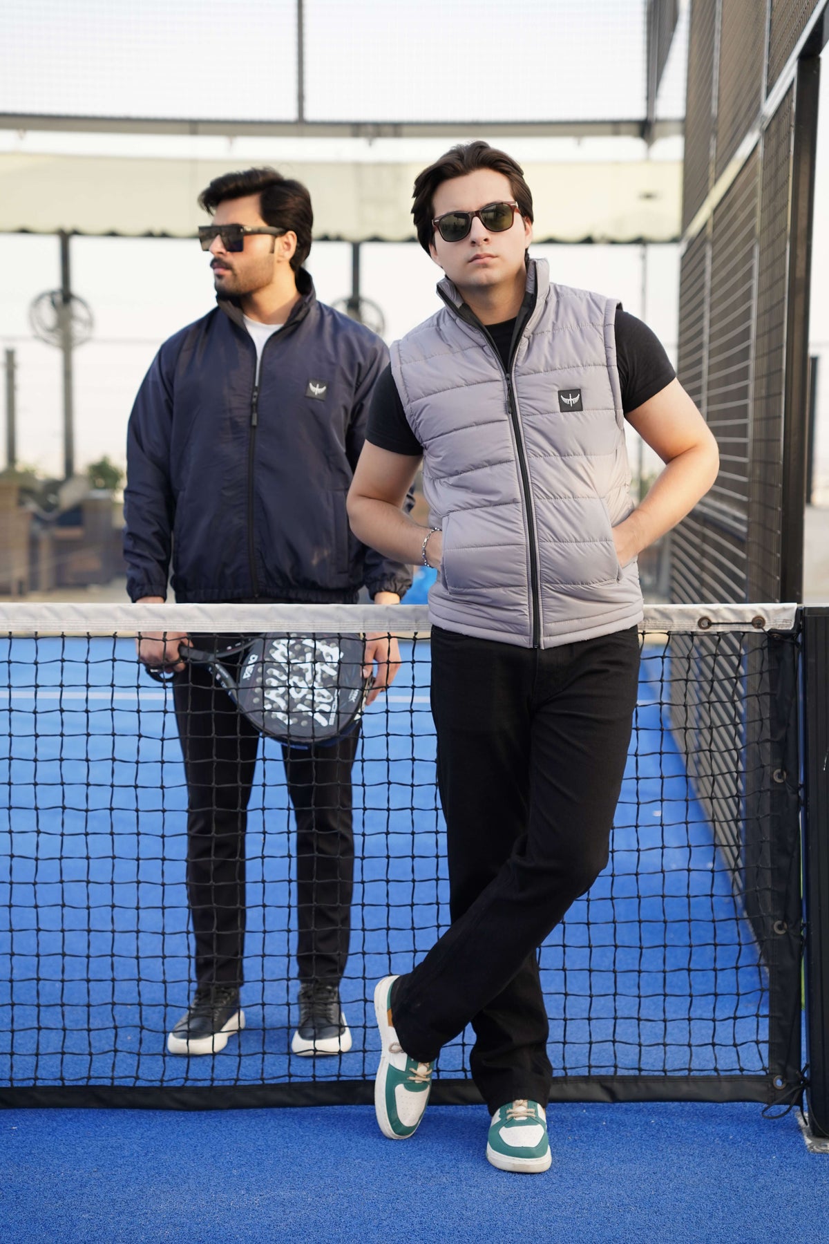 Premium Sleeveless Puffer - Light Grey
