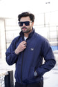 Waterproof Windbreaker Jacket - Navy Blue