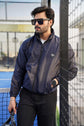 Waterproof Windbreaker Jacket - Navy Blue