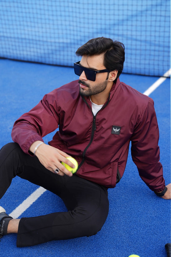 Waterproof Windbreaker Jacket - Maroon
