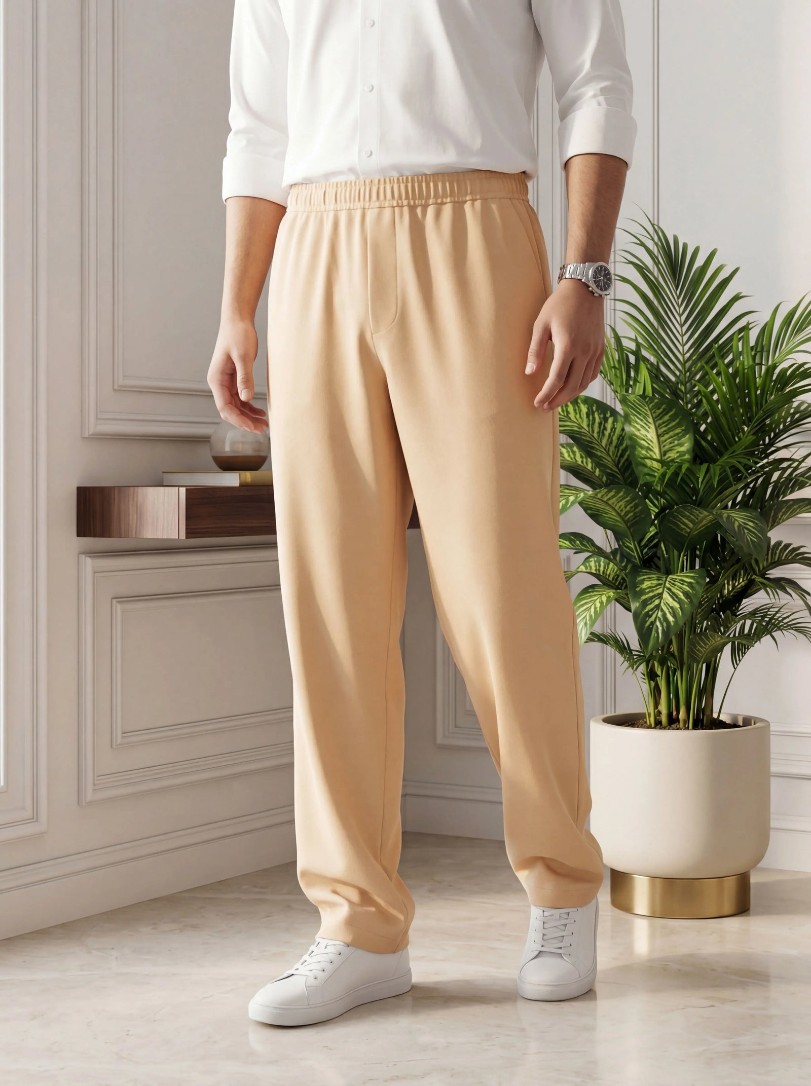 Baggy Fit Trouser – Off White