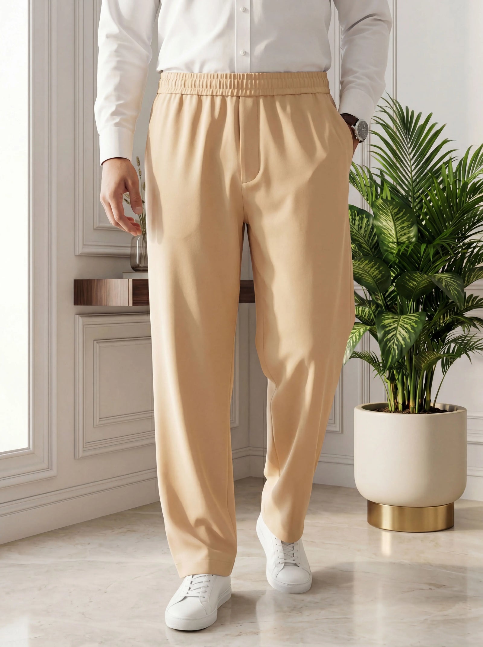 Baggy Fit Trouser – Off White