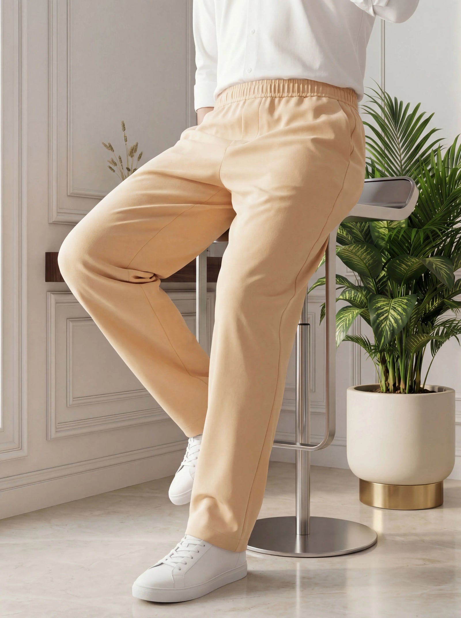 Baggy Fit Trouser – Off White