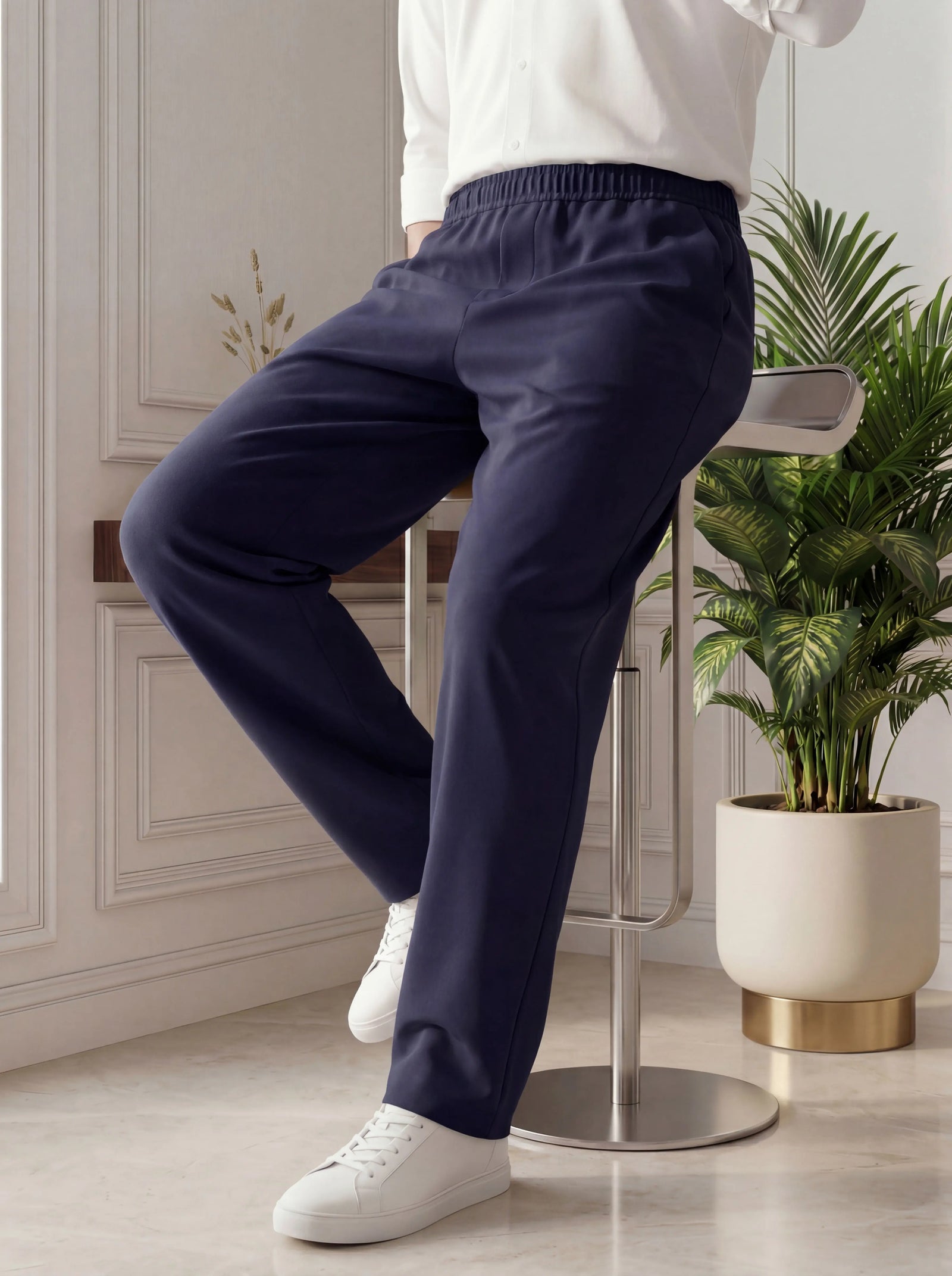 Baggy Fit Trouser – Navy Blue