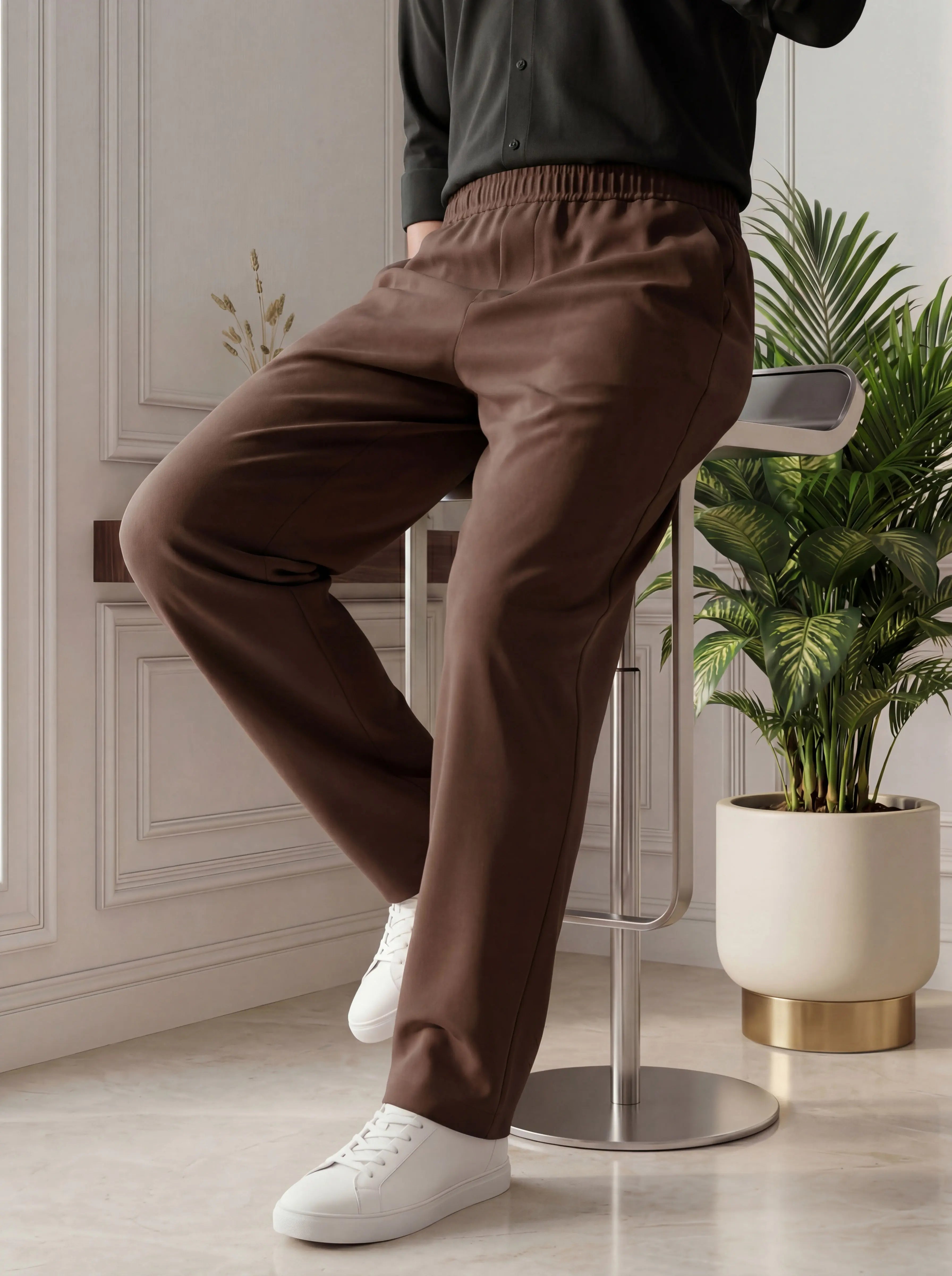 Baggy Fit Trouser – Brown