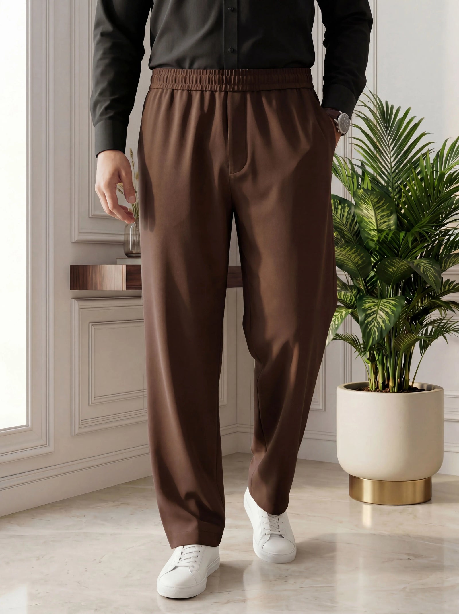 Baggy Fit Trouser – Brown
