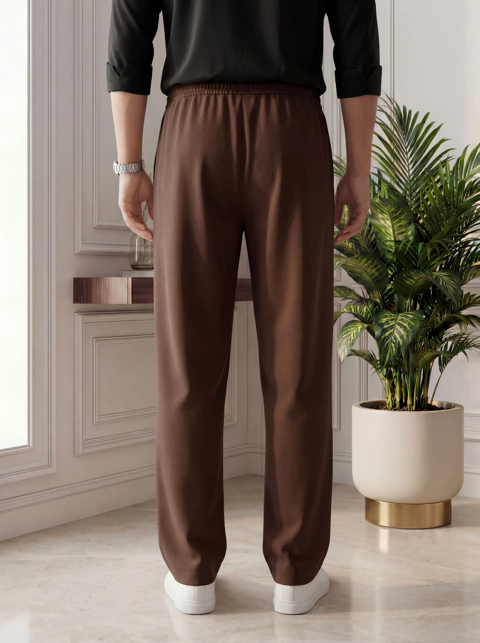 Baggy Fit Trouser – Brown