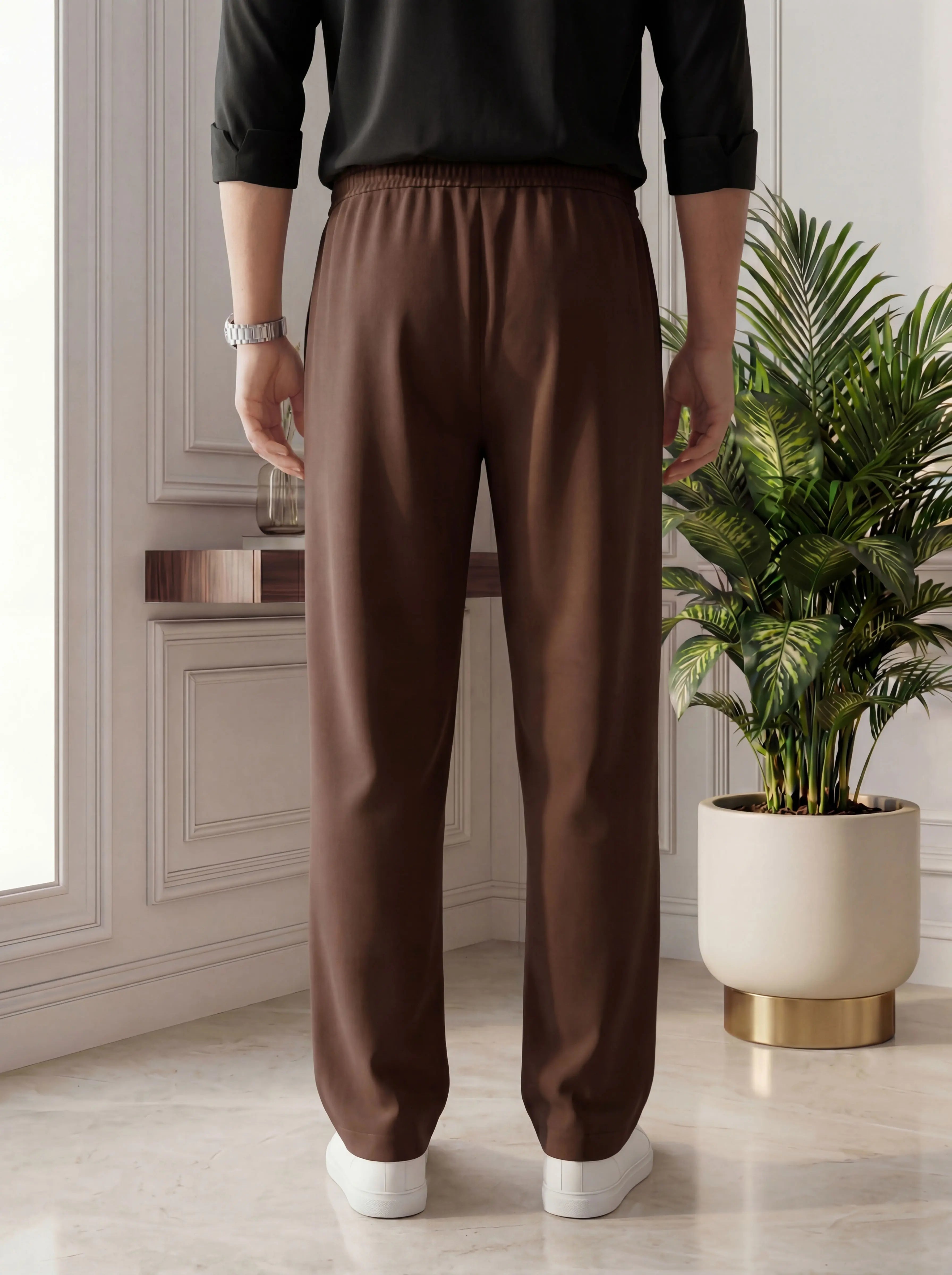 Baggy Fit Trouser – Brown
