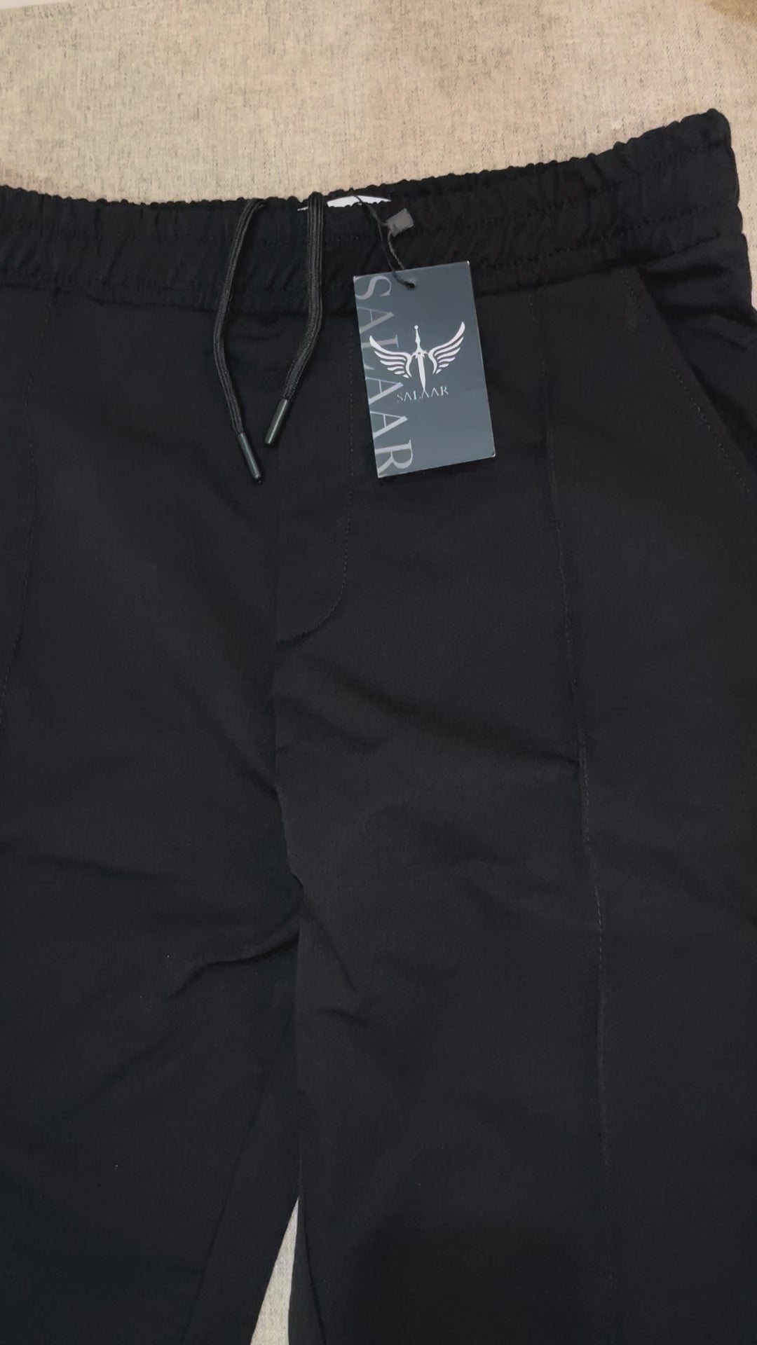 Straight Fit Trouser Pant - Black